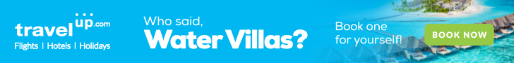 Maldives Water Villa Banner (Hotels) 728*90